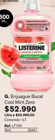 Leonisa Listerine - enjuague bucal cool mint zero oferta