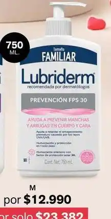 Leonisa Lubriderm - prevención fps 30 oferta