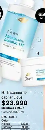 Leonisa Dove - h. tratamiento capilar do001 oferta
