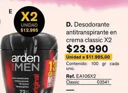 Leonisa Classic - desodorante antitranspirante en crema classic x2 oferta