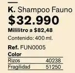 Leonisa Shampoo fauno oferta