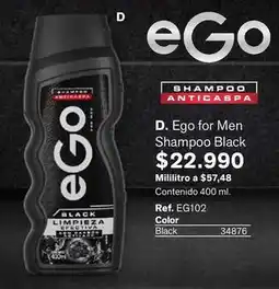 Leonisa Ego - shampoo black anticaspa oferta