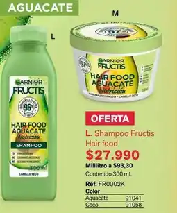 Leonisa Garnier - shampoo fructis hair food oferta