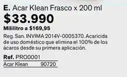 Leonisa Acar klean - e. frasco x 200 ml oferta
