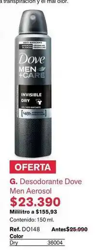 Dove - g. desodorante men aerosol