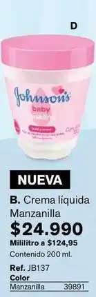 Leonisa Johnson's - b. crema líquida manzanilla oferta