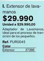 Leonisa Lava - extensor de lavamanos oferta
