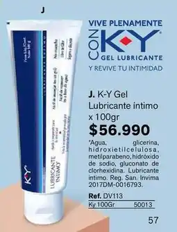 Leonisa K-y - j. gel lubricante íntimo x 100gr oferta