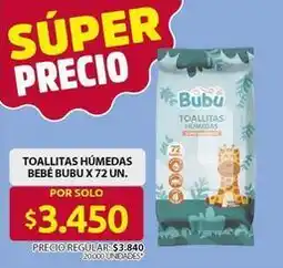 Ara Bubu - toallitas húmedas bebé oferta