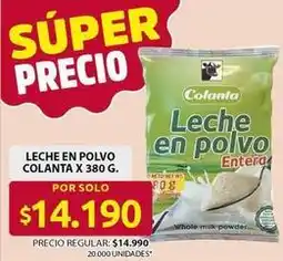 Ara Colanta - leche en polvo entera oferta