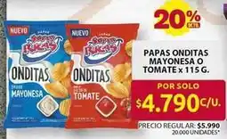 Ara Super ricas - papas onditas mayonesa o tomate oferta