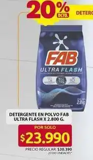 Ara Fab - detergente en polvo ultra flash oferta