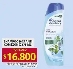 Ara Head & shoulders - shampoo h&s anti comezón x 375 ml oferta