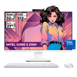Falabella TODO EN UNO INTEL CORE 5-210H 32GB RAM 512GB SSD 27 FHD SANDTONE WHITE oferta