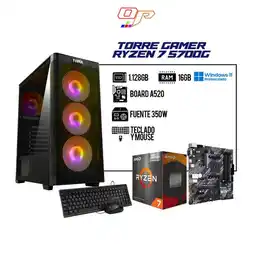 Falabella PC GAMER R7 5700G BOARD ASUS PRIME A520M RAM 16GB DDR4 1.128GB FUENTE STANDARD oferta