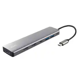 Falabella Adaptador Dalyx multipuerto 7 en 1 Tipo C DisplayPort, 2 HDMI , 1 tipo c, 2 USB A oferta