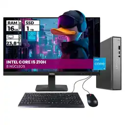 Falabella PC TINY THINKCENTRE NEO 50Q GEN 5 INTEL CORE 5 210H 16 GB RAM 1 TB SSD M.2 oferta