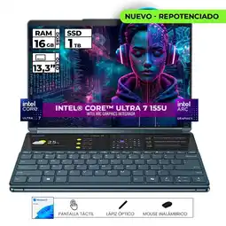 Falabella PORTATIL YOGA INTEL CORE ULTRA 7 16GB RAM 1TB SSD DOBLE PANTALLA 13.3'' OLED TOUCH oferta