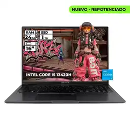 Falabella PORTATIL INTEL CORE I5-13420H 24GB RAM 1TB SSD16 WUXGA COLOR NEGRO oferta