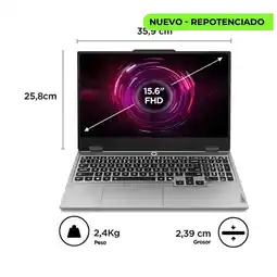 Falabella Portátil LOQ Ryzen AI 7 250 Ram 16GB SSD 1TB RTX 5050 8GB 15,6 FHD 144Hz oferta