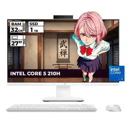 Falabella TODO EN UNO INTEL CORE 5-210H 32GB RAM 1TB SSD 27 FHD SANDTONE WHITE oferta