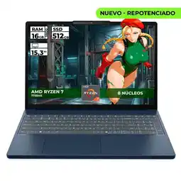 Falabella PORTATIL AMD RYZEN 7-7735HS 16GB RAM 512GB SSD 15 WUXGA COSMIC BLUE oferta