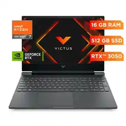 Falabella Portátil Victus Gaming Laptop 15-fb3020la AMD Ryzen 7 7445H 16GB RAM 512GB SSD Win11Home oferta