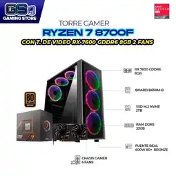 Falabella PC GAMER R7 8700F RX7600 GDDR6 8GB RAM 32GB DDR5 SSD 2TB BOARD B650M oferta
