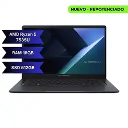Falabella PORTATIL EXPERTBOOK BM1403 - AMD RYZEN 5 7535U - 16GB DDR5 - 512GB SSD - 14 FHD - WIN 11 PRO oferta