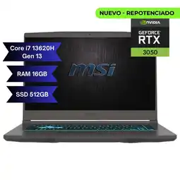 Falabella PORTATIL THIN 15 - INTEL CORE I7 13620H - RAM 16GB - 512GB SSD - 15,6 FHD - GEFORCE RTX 3050 4GB oferta