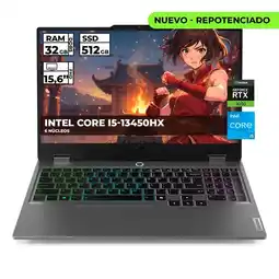 Falabella PORTATIL GAMER LOQ INTEL CORE I5-13450HX 32GB RAM 512GB SSD RTX 3050 15.6'' FHD oferta