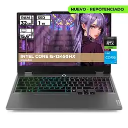 Falabella PORTATIL GAMER LOQ INTEL CORE I5-13450HX 32GB RAM 1TB SSD RTX 3050 15.6'' FHD oferta