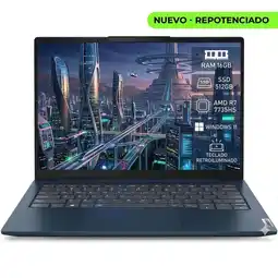 Falabella Portátil ThinkBook 14 G7 Ryzen 7 7735HS Ram 16GB Ssd 512GB 14” W11 Pro + KaspersKy Computador oferta