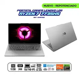Falabella PORTATIL LOQ RYZEN 7 7735HS - RTX 4050 - 15.6 144HZ FULL HD - RAM 24GB DDR5 - SSD 512GB M.2 oferta