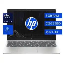 Falabella Laptop 15-fd1254la,Intel Core Ultra 5,8 GB RAM,512 GB SSD,15.6 TáctilFHD, Windows 11 Home oferta