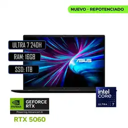 Falabella PORTATIL V3607VM Core 7 240H 16GB DDR5 1TB SSD 16 WUXGA RTX 5060 8GB Black oferta