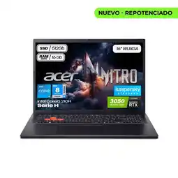 Falabella Portátil Gamer Nitro Intel 5 210h Ram 16gb Ssd 512gb Rtx 3050 6Gb Computador Portátil oferta