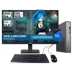 Falabella MINI PC INTEL CORE 5 210H 24GB RAM 512GB SSD WINDOWS 11 PRO 24'' FHD oferta