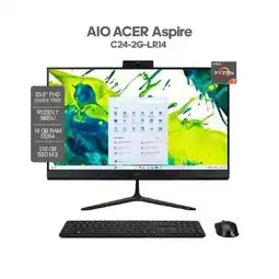 Falabella TODO EN UNO ASPIRE C24 -2G-LR14 RYZEN 7 5825U - 16GB RAM - 512GB SSD - 24 FHD - AIO oferta