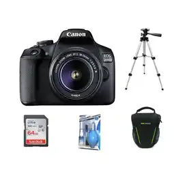 Falabella Camara Eos 2000dt7 24mp+ lente 18-55+64gb+bolso+kit+tripode oferta
