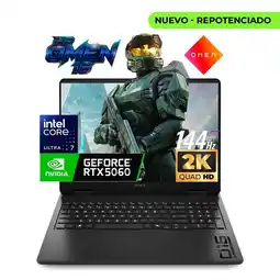 Falabella Computador Portatil Gamer Omen 16 Intel Core Ultra 7 40/4 TB SSD 16 2K IPS LED RTX 5060 8 GB oferta
