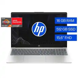 Falabella Portátil 15-fc0275la AMD Ryzen 7 - 7730U 16GB RAM 512GB SSD 15.6 HD FreeDOS oferta