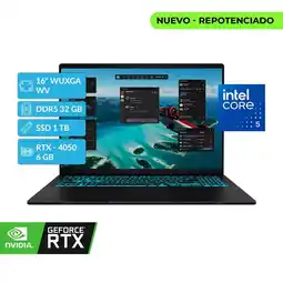 Falabella PORTATIL V3607VU Core 5 210H 32GB DDR5 1TB SSD 16 WUXGA RTX 4050 6GB Black oferta