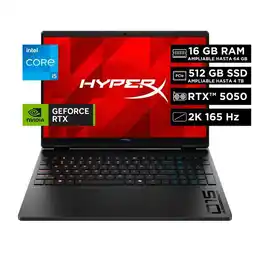 Falabella Portátil HyperX OMEN Gaming Laptop 15-ga0000la Intel Core i5-14450HX 16GB RAM 512GB SSD Win11Home oferta