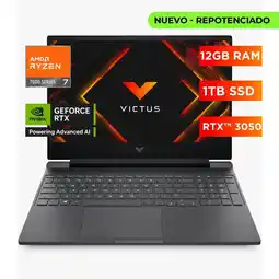 Falabella PORTATIL VICTUS RYZEN 7 7445HS - 15,6 FHD 144HZ- RTX 3050 GDDR6 6GB - RAM 12GB - SSD 1TB oferta