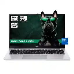Falabella PORTATIL ASPIRE INTEL CORE 3-N355 16GB RAM 512GB SSD 15 FHD oferta