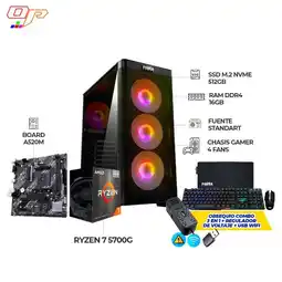 Falabella PC Gamer Ryzen 7 5700G - 16GB RAM - 512GB M.2 - 550W - Incluye Accesorios y Obsequios oferta