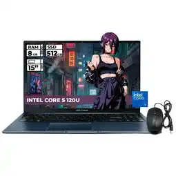 Falabella PORTATIL INTEL CORE 5-120U 8GB RAM 512GB SSD 15 FHD + MOUSE ORIGINAL oferta