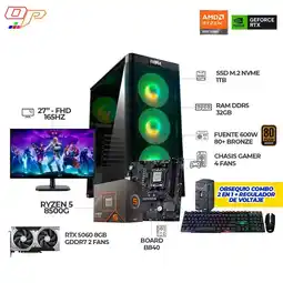 Falabella COMPUTADOR GAMER R5 8500G+ RTX 5060 8GB+MONITOR 27 FHD 165HZ+RAM 32GB- SSD 1TB oferta
