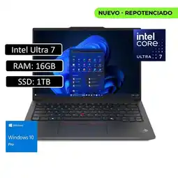 Falabella Portatil ThinkPad E14 Gen 6 Intel Core Ultra 7 155H RAM 16GB 1TB SSD oferta